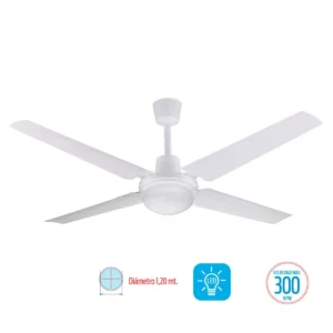 Ventilador de Techo con Lúz LED 48"