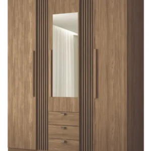 Ropero 3 puertas 3 cajones Aurora Con Espejo Importados Brasileros