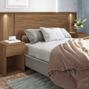 Respaldo De Cama Bourbon 1.6 con luces incorporadas importados Brasileros